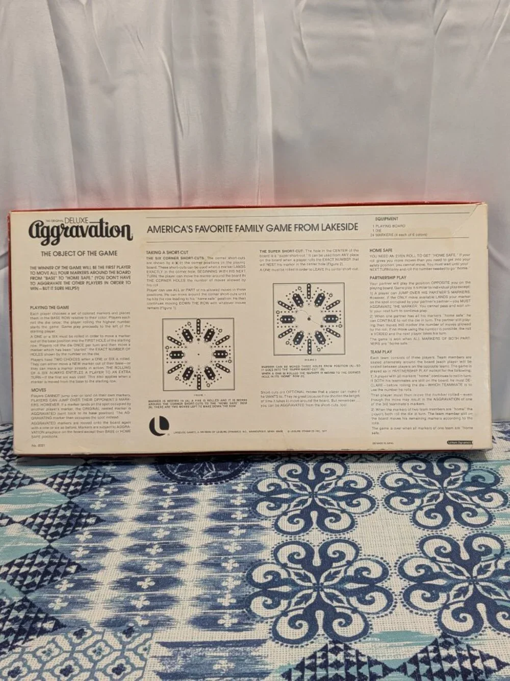 Vintage 1977 Original Deluxe AGGRAVATION Board Game COMPLETE 2-6 Player Lakeside